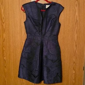 Black and blue dress